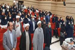 حضور کارشناس ستاد مدیریت امور پرستاری دانشگاه در مراسم جشن میلاد حضرت زینب کبری(س) و روز پرستار در مرکز آموزشی درمانی رازی